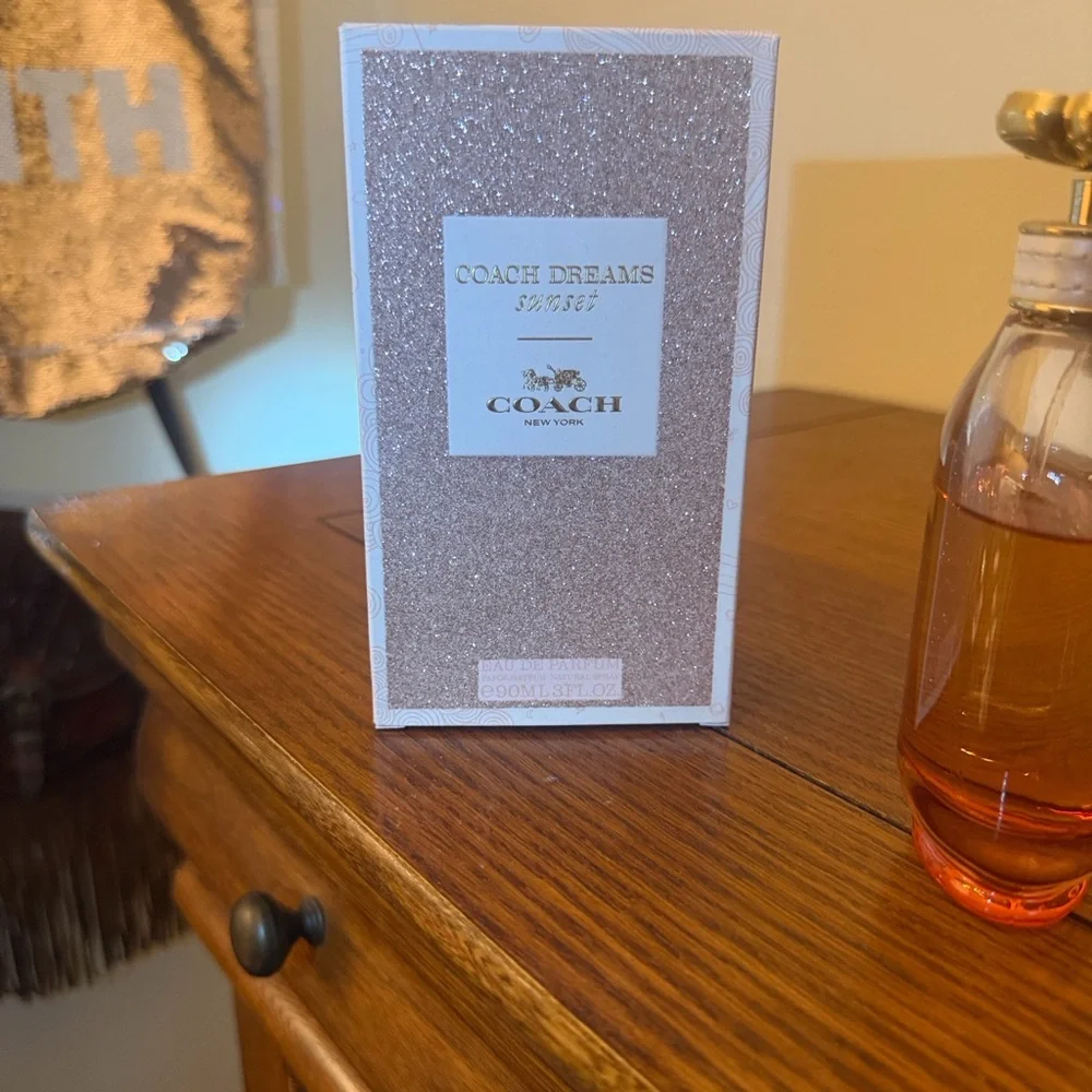 Coach Dreams Sunset Women's Perfume originally 3fl os - Pink and Gold Accents